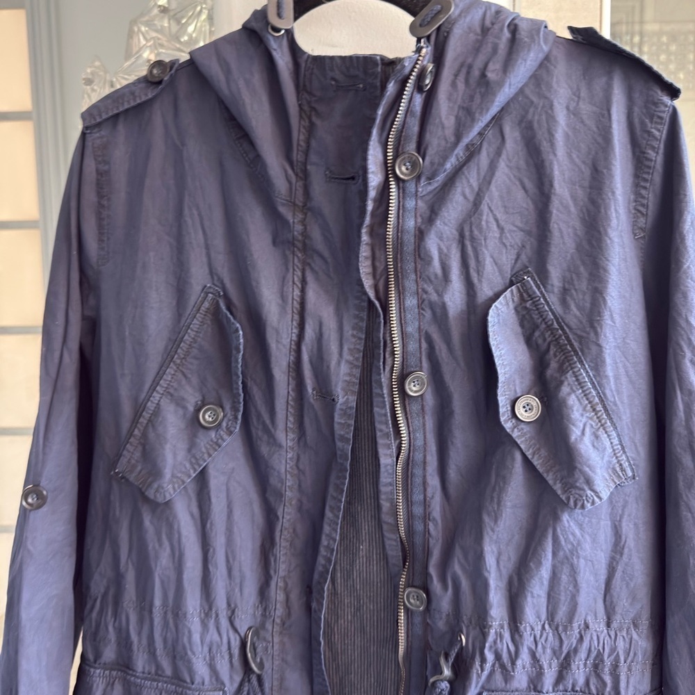 Levi's Women’s Hooded Anorak Jacket Navy Blue - Picture 3 of 13